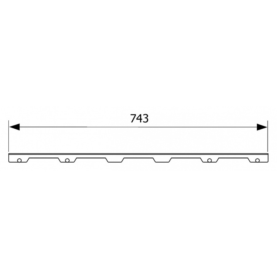 Решетка Tece TECEdrainline Steel II 600882 80 нержавеющая сталь глянцевая