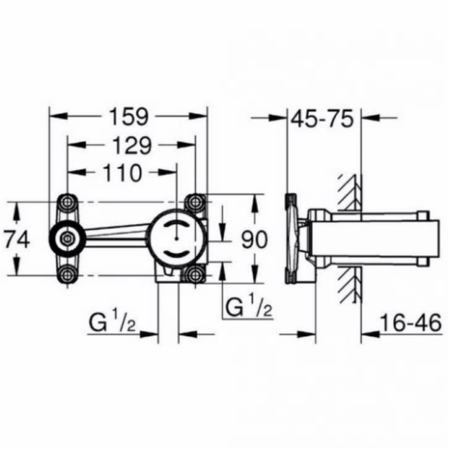 Внутренняя часть смесителя Grohe Eurostyle 23571000