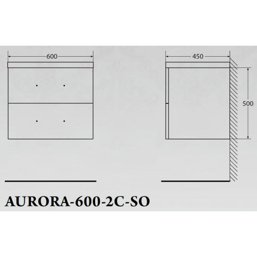 Мебельная ручка для базы BelBagno AURORA AURORA-MANIGLIA-600-RW