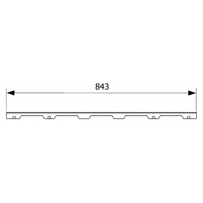 Решетка Tece TECEdrainline Steel II 600982 90 нержавеющая сталь глянцевая