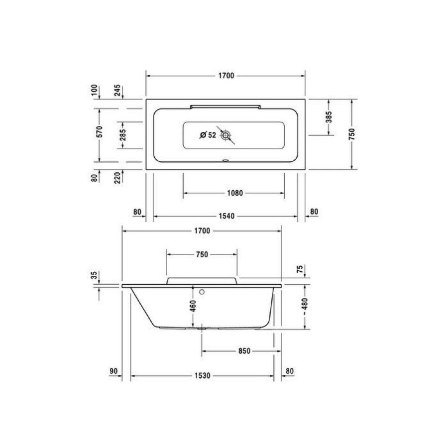 Панель для установки ванны Duravit 700296 DURASTYLE DS878208282