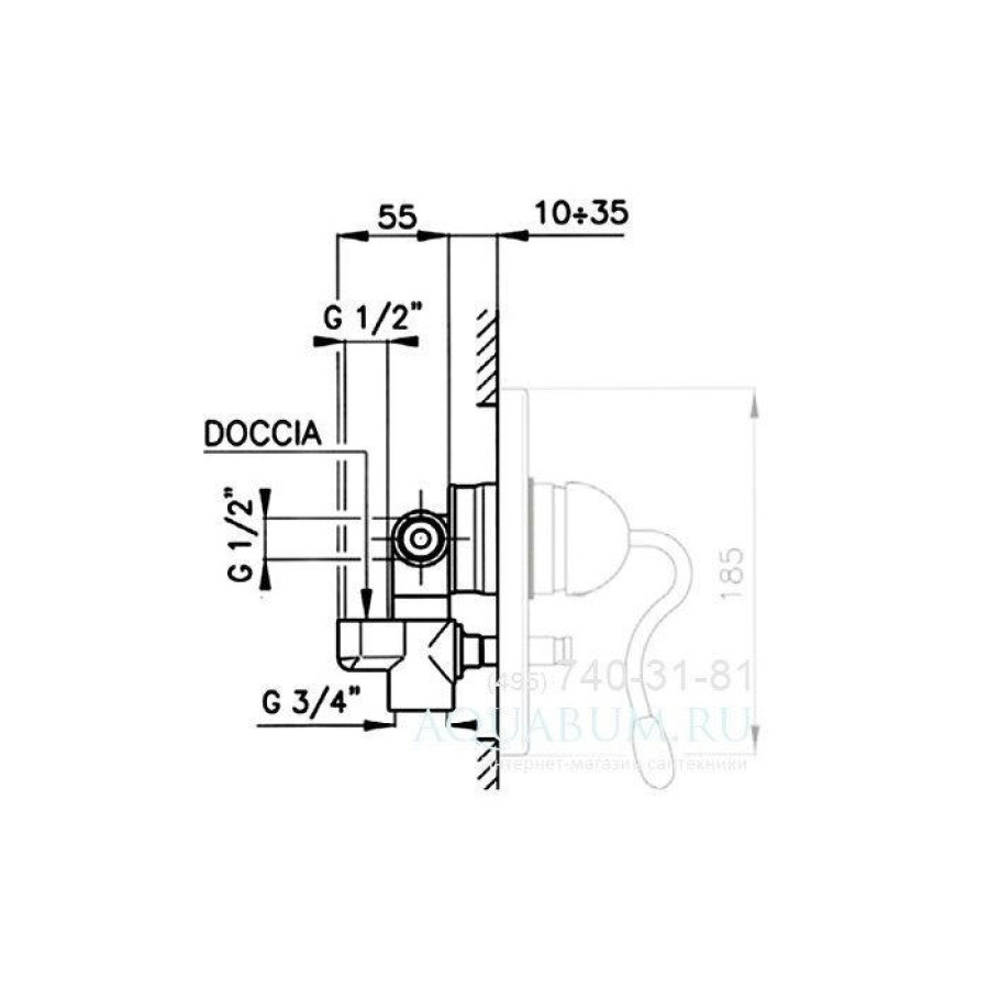 Внутренняя часть смесителя Nicolazzi 4060