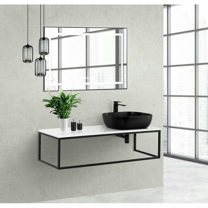 Столешница под раковину BelBagno 120 EK-120-AS-BO-R Bianco Opaco