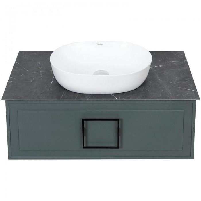 Столешница под раковину La Fenice Granite 90 FNC-03-VS03-90, керамогранит, черный мрамор