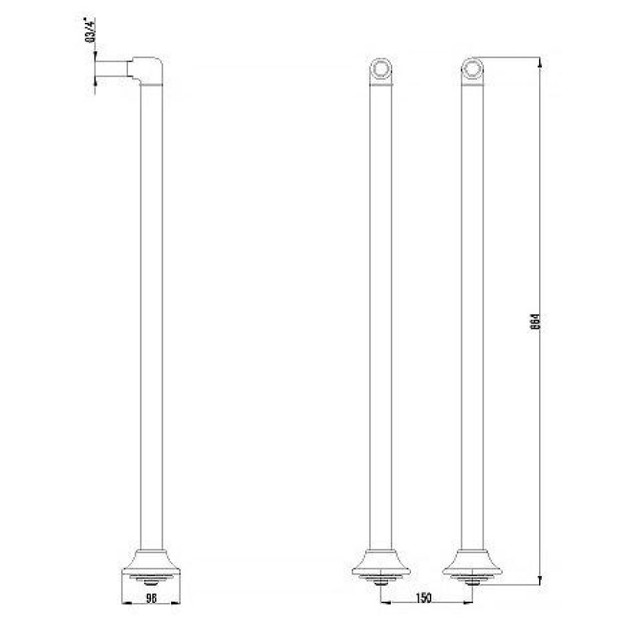 Колонны для напольного смесителя Lemark LM8565B