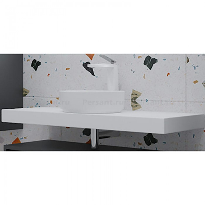 Столешница под раковину Boheme Armadi Art Flat 100 869-100 Белая