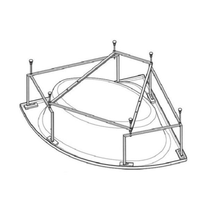 Каркас для ванны Santek Канны 150x150 1WH112432