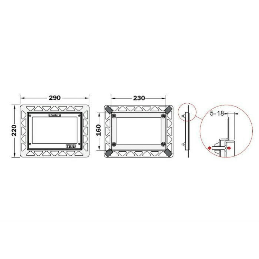 Монтажная рамка TECE 9240647