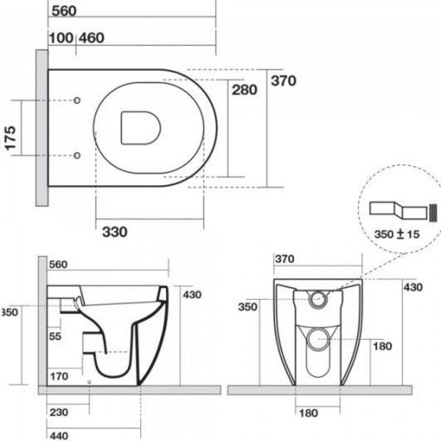 Сиденье для унитаза KERASAN Flo 319101 bi/cr