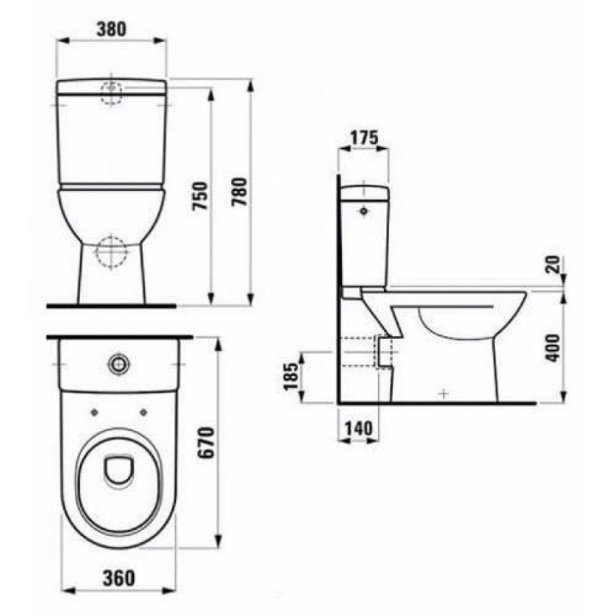 Крышка-сиденье для унитаза Laufen Pro 8.9195.1.300.003.1 микролифт