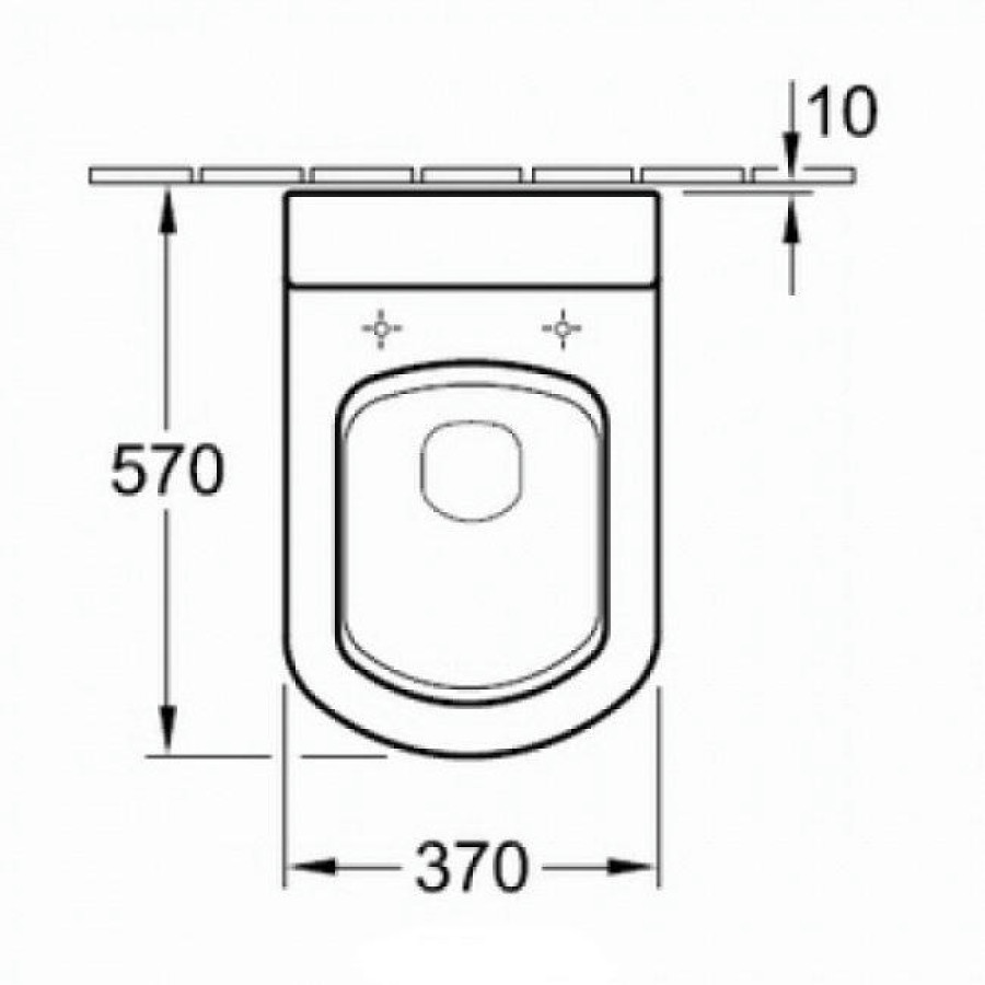 Крышка-сиденье для унитаза Villeroy&Boch Sentique 98M8S101