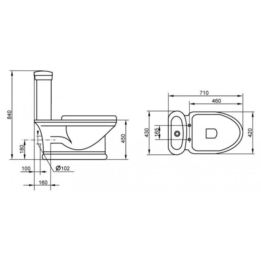 Сиденье для унитаза Cezares PRIMO CZR-166W-G