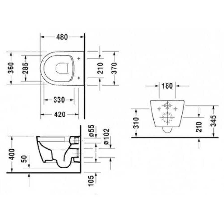 Крышка-сиденье для унитаза Duravit ME by Starck 0020190000