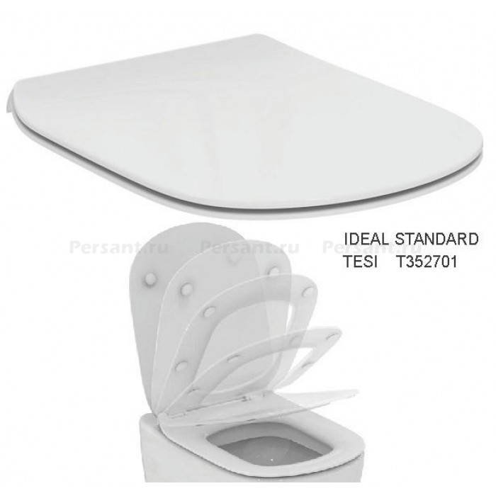 Крышка-сиденье для унитаза Ideal Standard Tesi T352701 микролифт