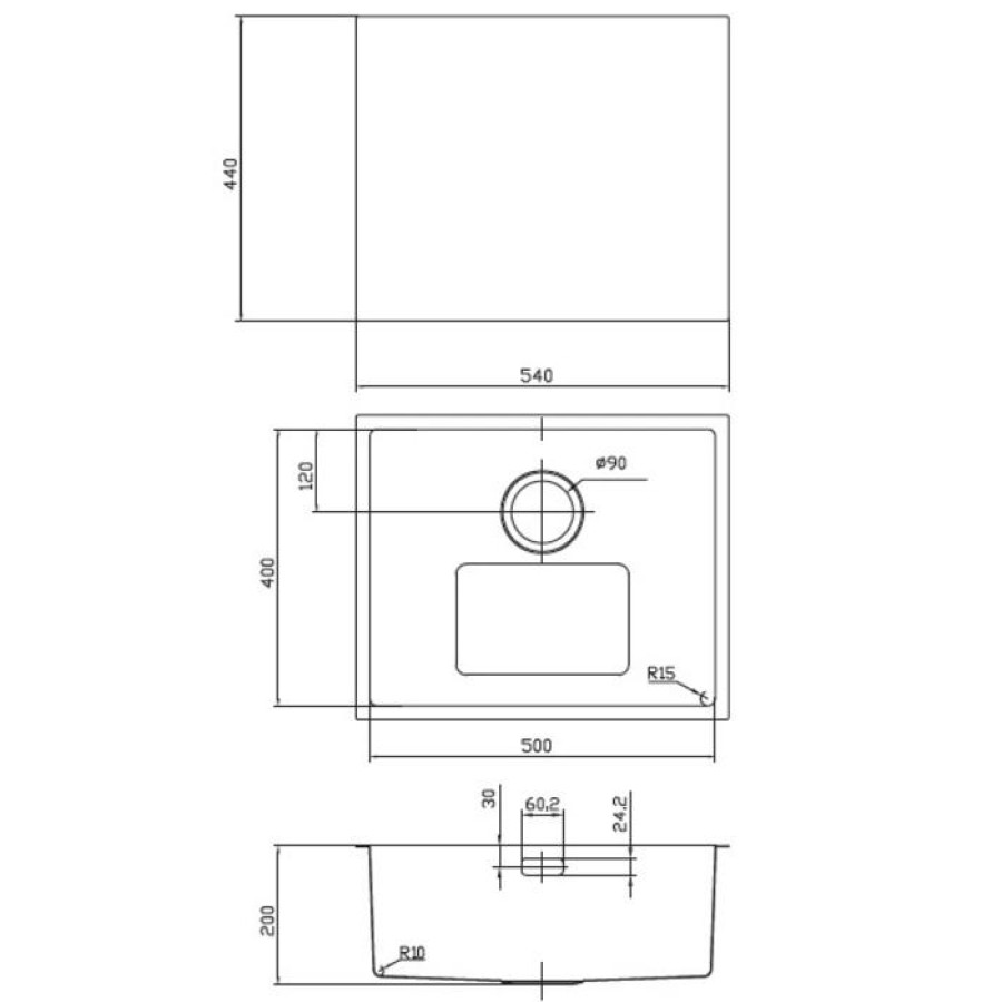 Кухонная мойка IDDIS Edifice EDI54B0i77