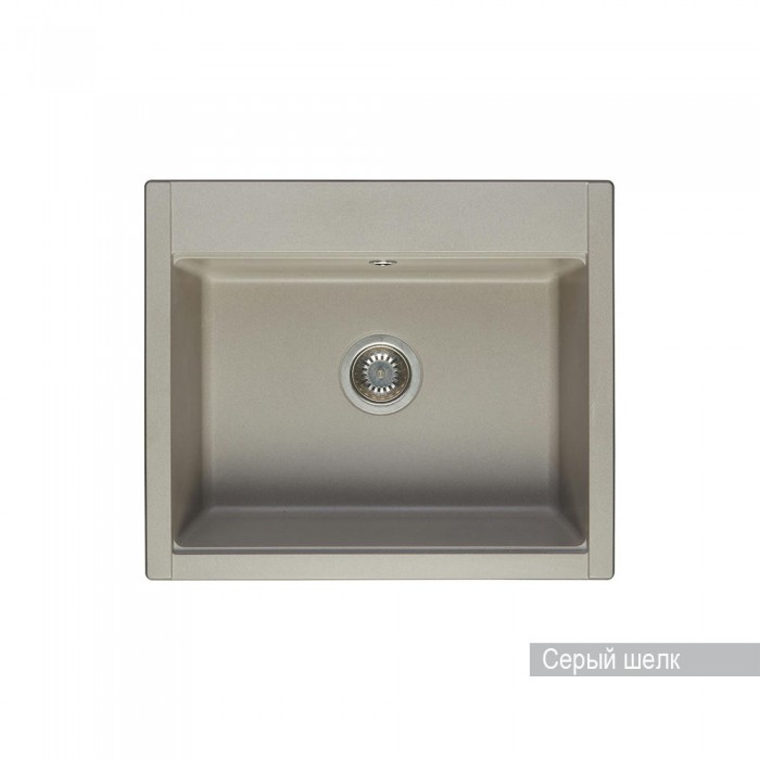 Кухонная мойка Aquaton Делия 60 1A715232LD250 серый шелк