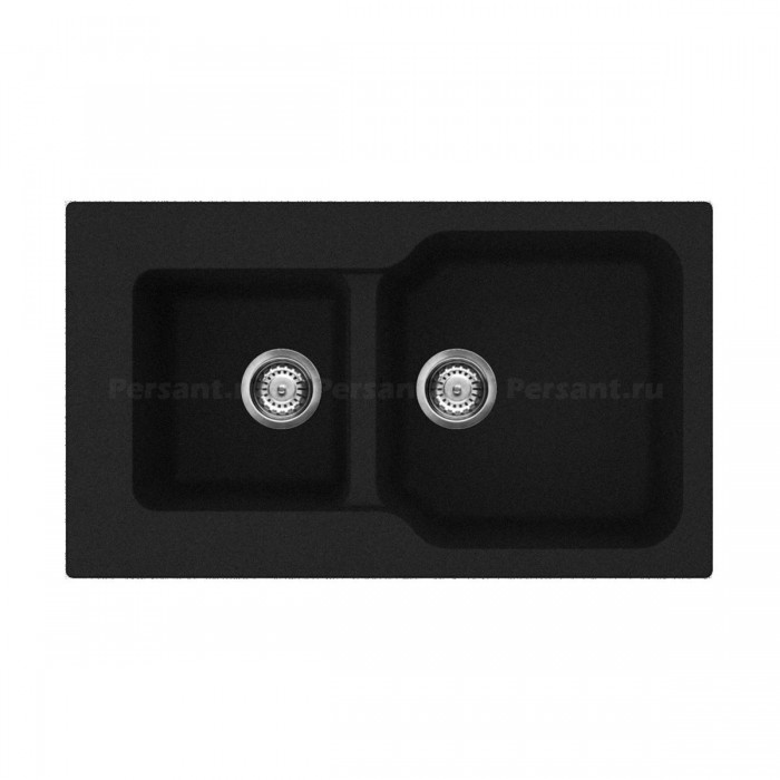 Кухонная мойка Omoikiri Maru 86-2-BL Tetogranit/черный 4993284