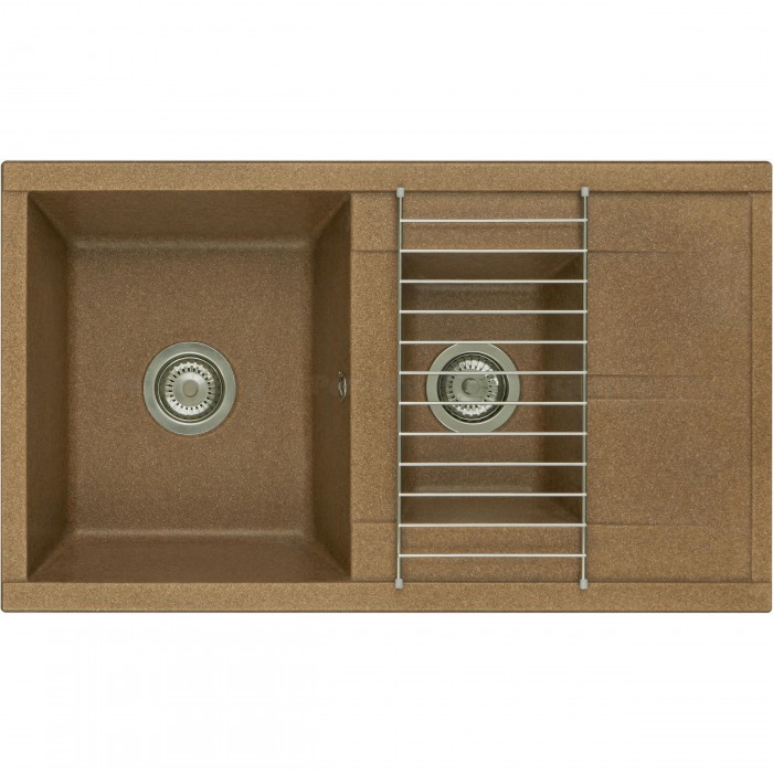Кухонная мойка Aquaton Делия 87 1A716232DE270 терракотовый