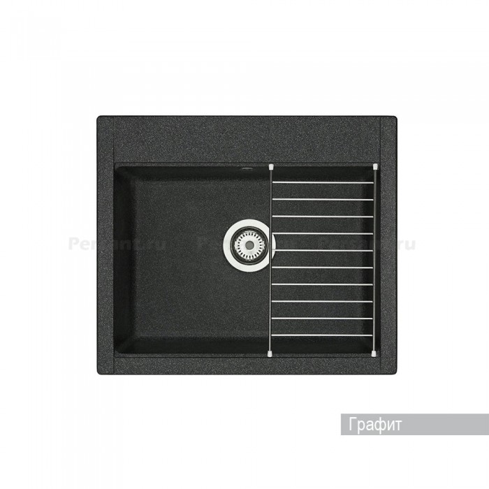 Кухонная мойка Aquaton Делия 60 1A715232LD210 графит