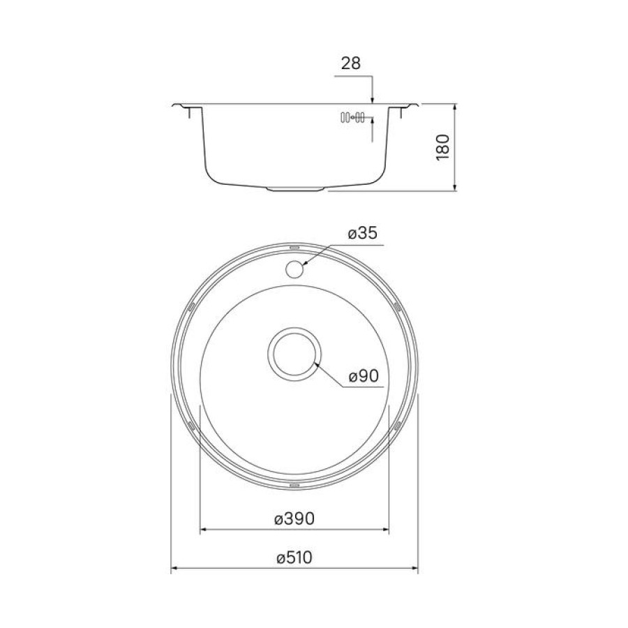 Кухонная мойка IDDIS Basic BAS51P0i77