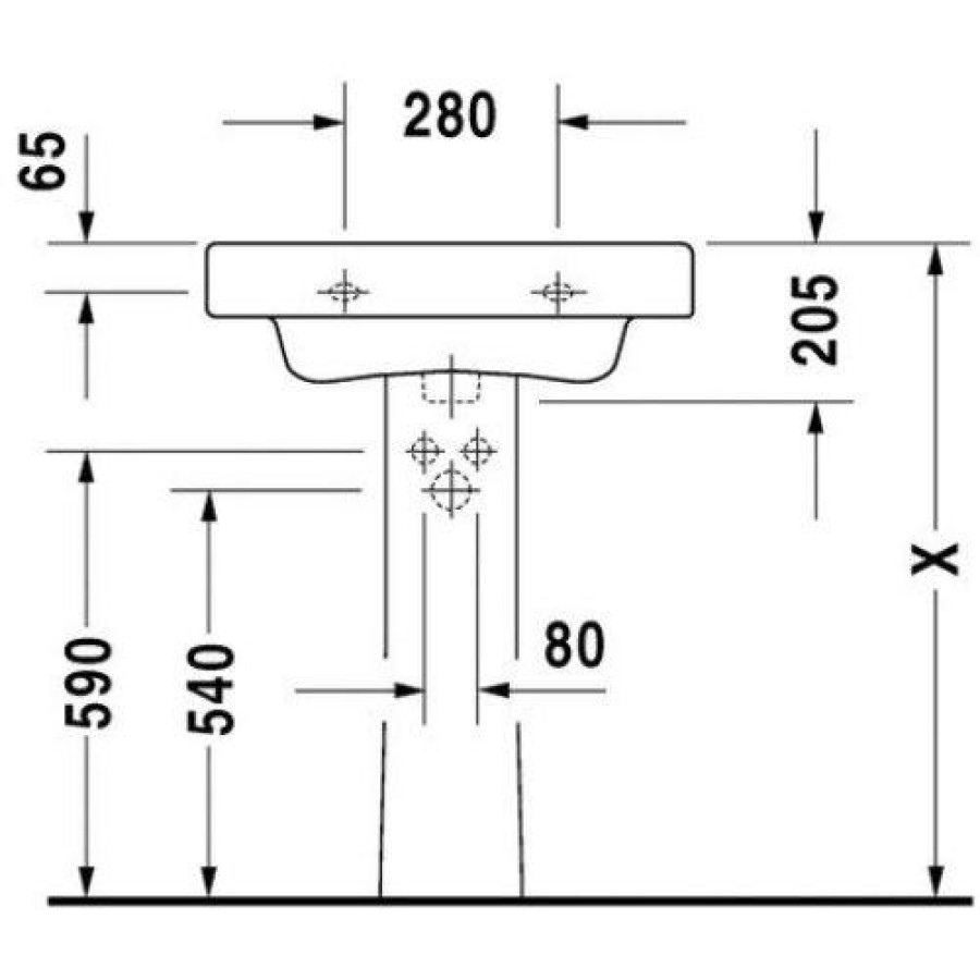 Пьедестал Duravit Happy D 0863860000