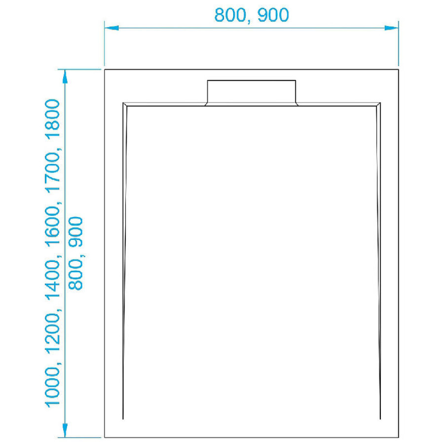 Душевой поддон из искусственного камня RGW STL MW 140x80 52212814-15 Белый мрамор