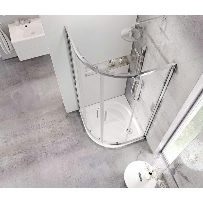 Душевой поддон из искусственного камня Ravak Elipso Pro 80х80 XA234401010WM Белый матовый