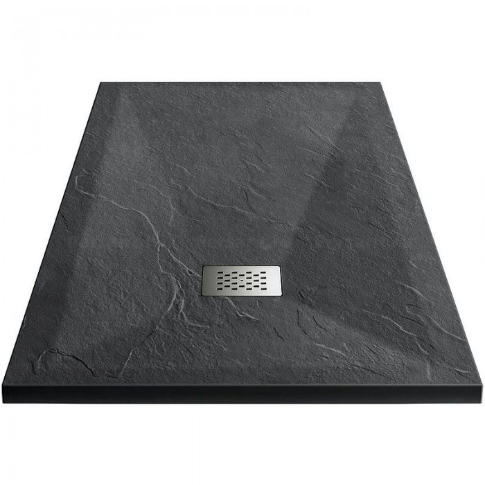 Душевой поддон из искусственного камня Vincea 90x90 VST-4SR9090A Антрацит