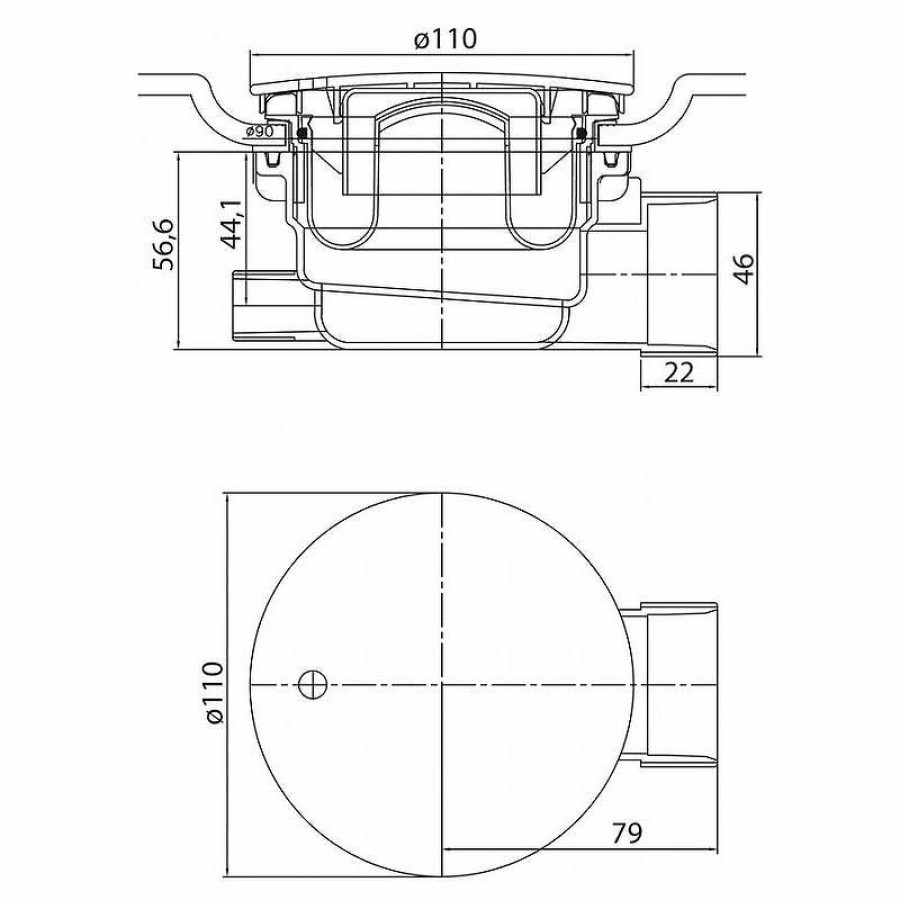 Акриловый поддон для душа Cezares Tray A 120x80 L TRAY-A-RH-120/80-550-15-W-L Белый