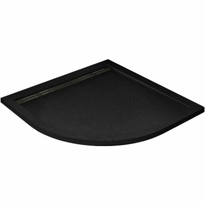 Душевой поддон из искусственного камня Cezares Tray AS 90х90 TRAY-AS-R-90-30-NERO Черный матовый