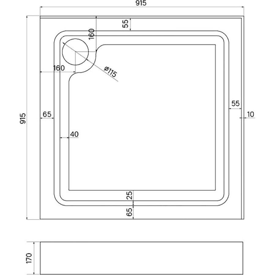 Акриловый поддон для душа Iddis Optima Home 90x90 OPH1WS9i22 Белый