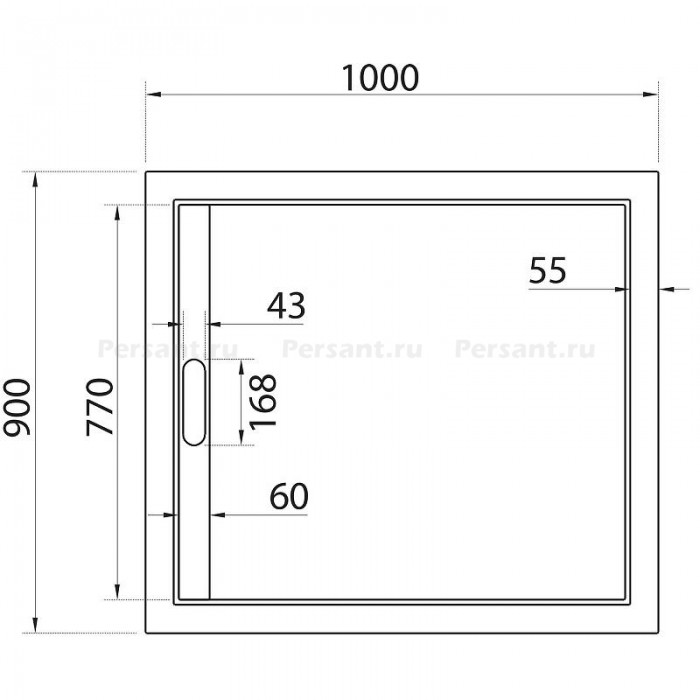 Душевой поддон из искусственного камня Cezares Tray AS 100x90 TRAY-AS-AH-100/90-30-W Белый