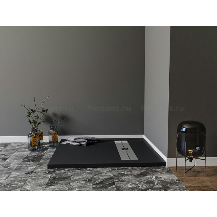 Душевой поддон из искусственного камня Aquanet Delight 90x90 258896 Черный