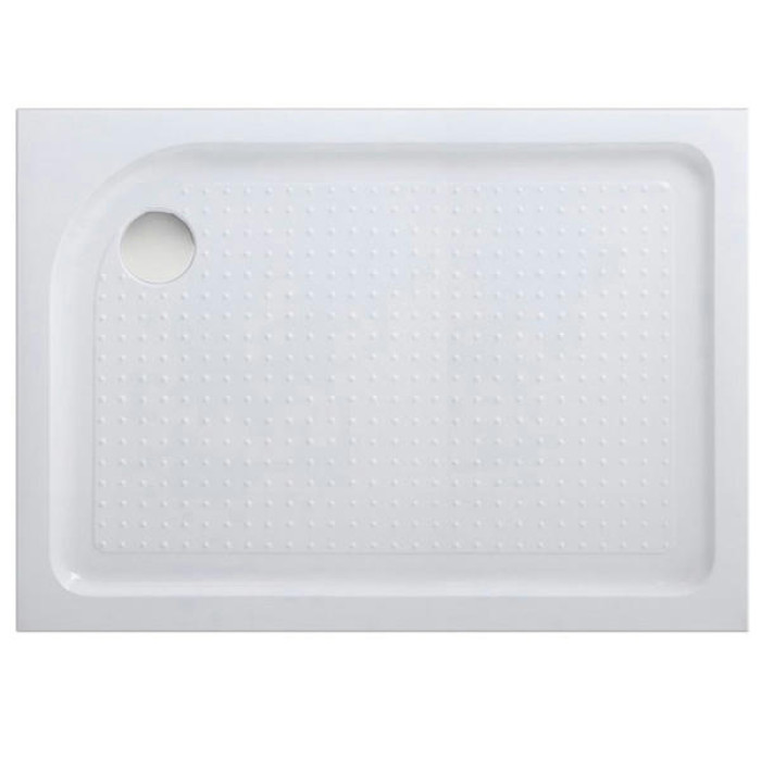 Акриловый поддон для душа BelBagno Tray L 100x80x15 TRAY-BB-AH-100/80-15-W-L Белый L с антискользящим покрытием