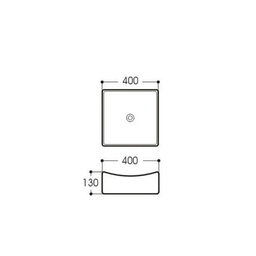 Раковина накладная Aquatek 40x40 AQ5516-00 белая