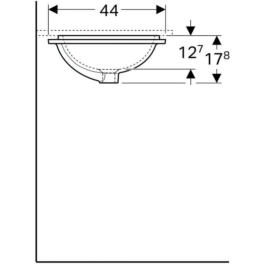 Раковина встраиваемая Geberit VariForm 500.760.01.2