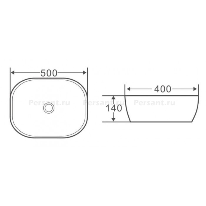 Раковина накладная BelBagno BB1302-H316 бежевая матовая