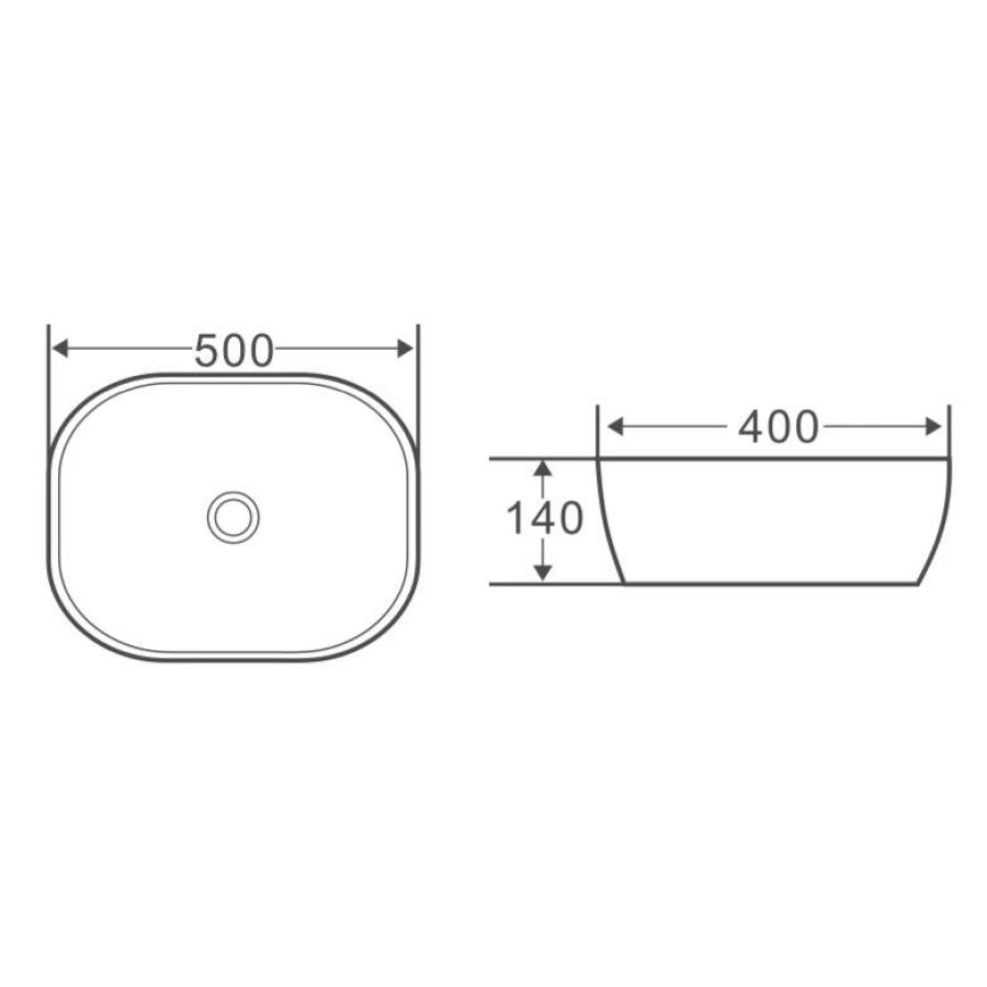 Раковина накладная BelBagno BB1302-H316 бежевая матовая