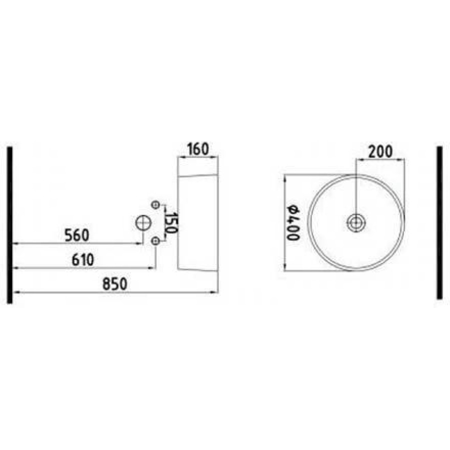 Раковина Bien Harmony HRLG04001FD0W3000