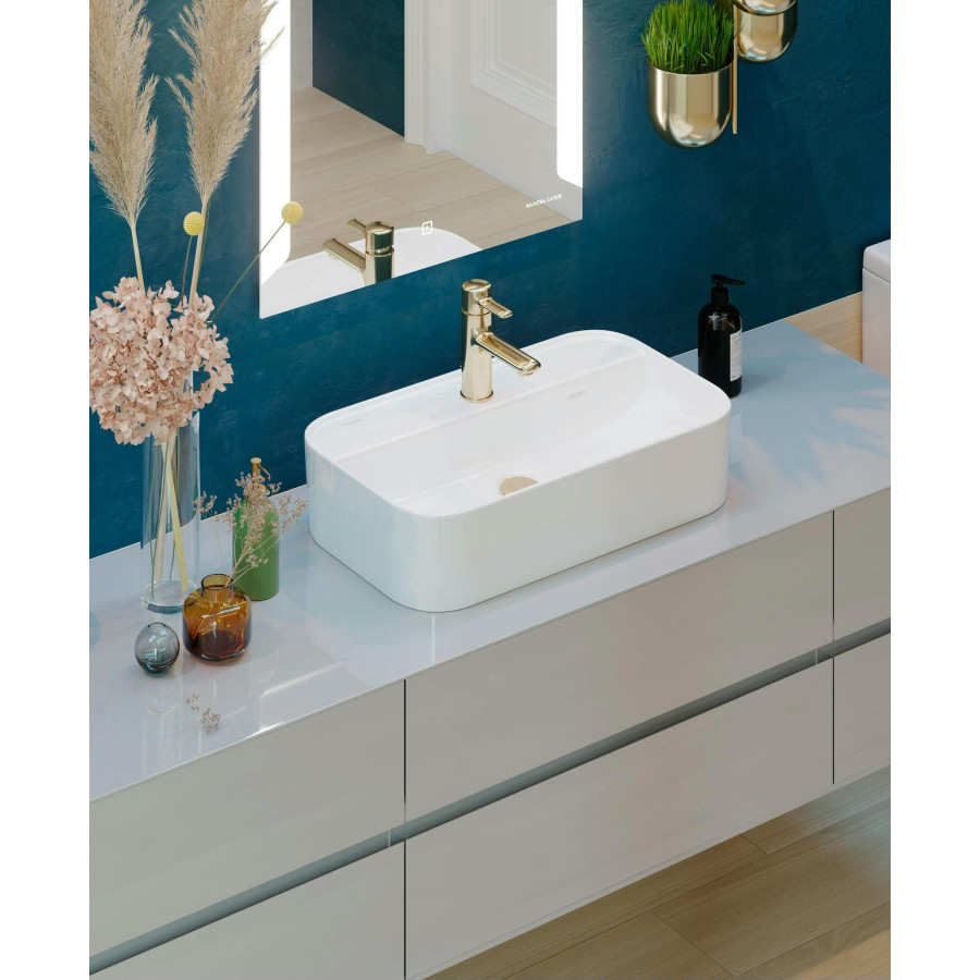 Умывальник накладной Sanita Luxe Infinity 60 SLF ВКС Белый S1 INF60SLWB01SH