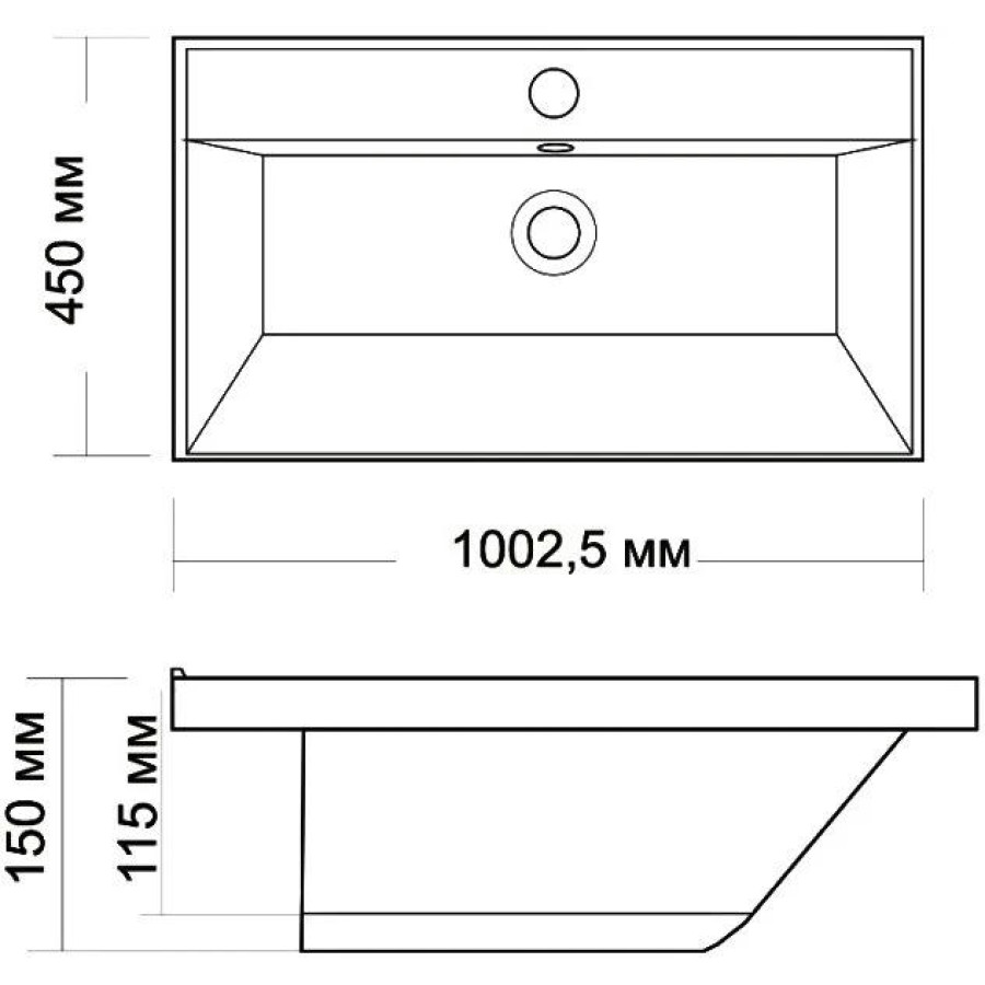 Раковина СанТа Classic 100 (Classic100м)