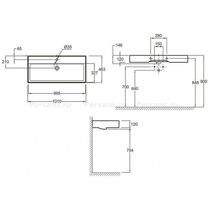 Раковина Jacob Delafon Vivienne EXBJ112-NGM 100x46