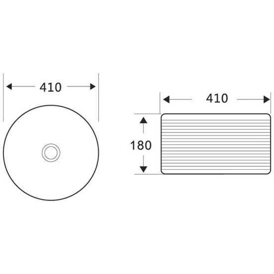 Раковина накладная BelBagno 41х41 BB1420