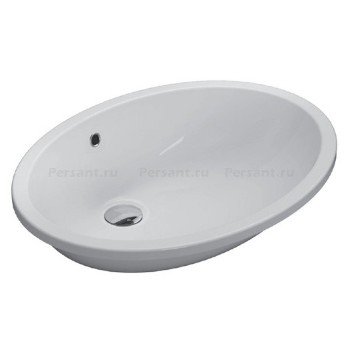 Раковина Globo Sibari 57x43 VA018BI встраиваемая снизу, белая