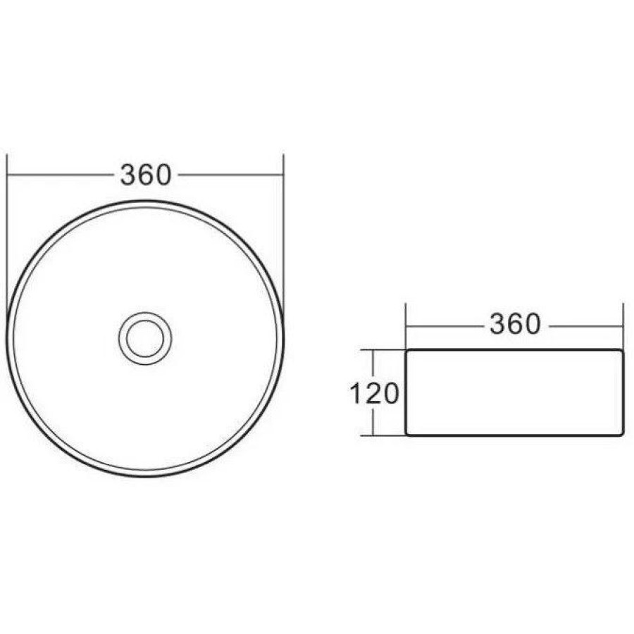 Раковина BelBagno 36x36 BB1357