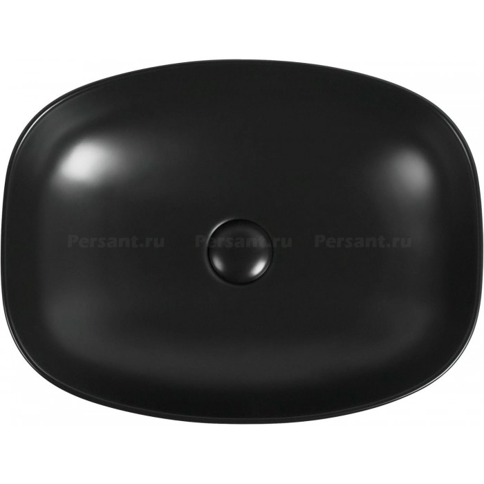 Раковина накладная Aquanet Fine-1-MB 50 черный матовый