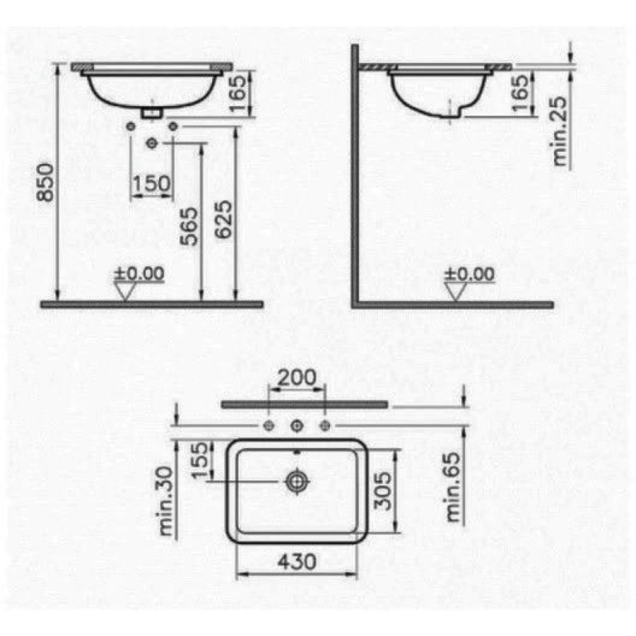 Раковина VitrA S20 5474B003-0618