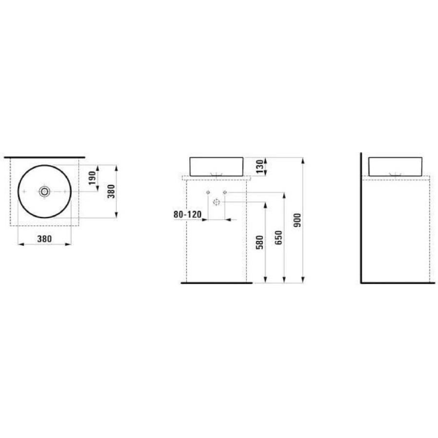 Раковина Laufen Living 38x13 8.1143.5.000.112.1