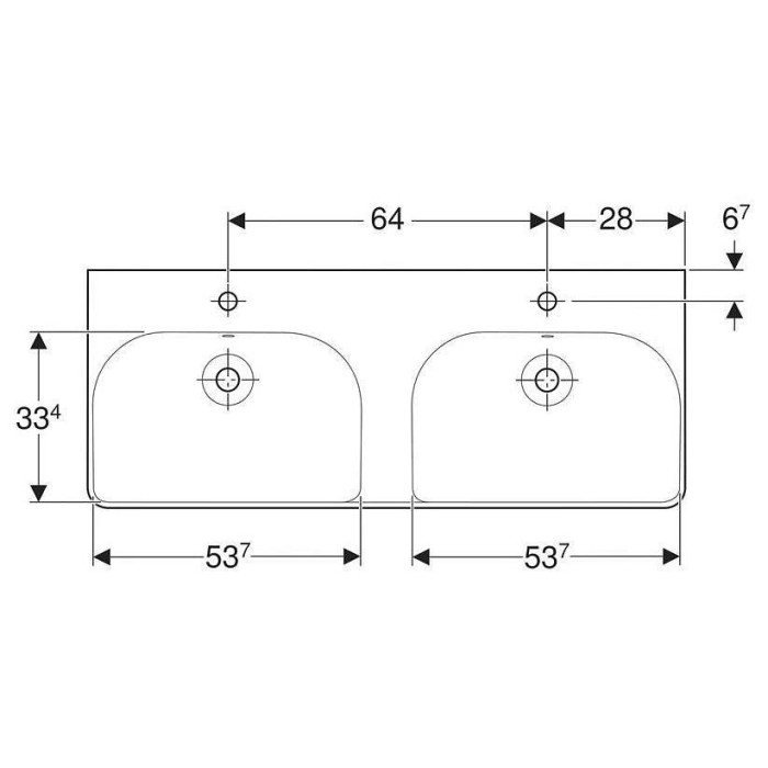 Раковина Geberit Smyle Square 120x48 500.223.01.1