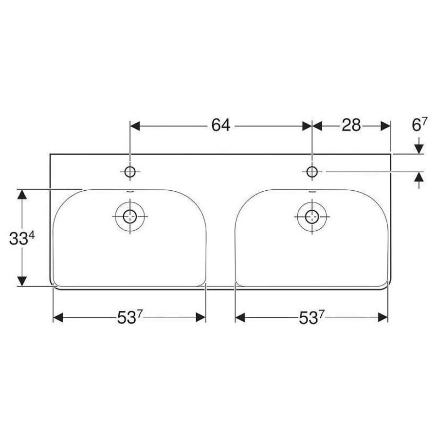 Раковина Geberit Smyle Square 120x48 500.223.01.1